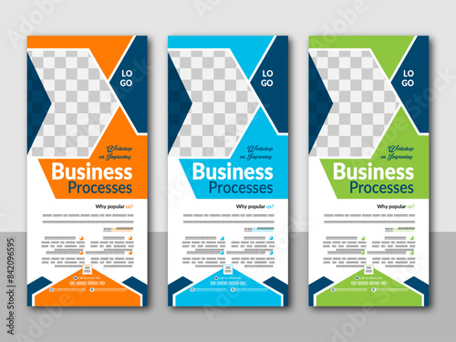 Creative Corporate Business Rack Card Design. Rack Card Design template.