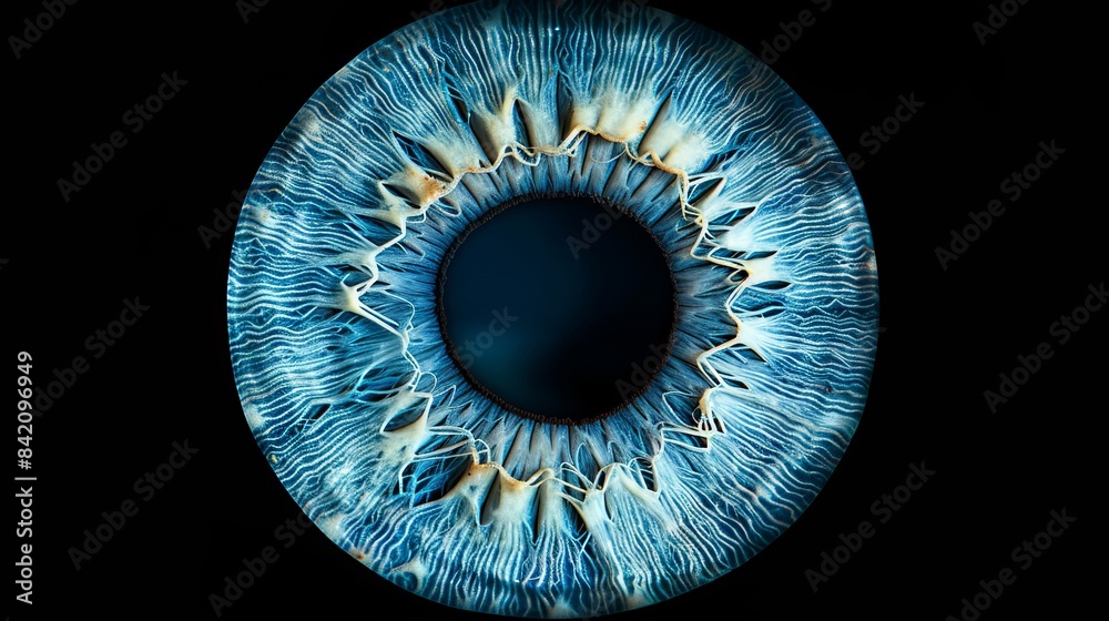 A mesmerizing eye resembles a swirling vortex in the ocean, with fluid spirals of blues and greens evoking the sensation of being immersed in a perpetually moving sea. A mesmerizing eye resembles a swirling vortex in the ocean, with fluid spirals of blues and greens evoking the sensation of being immersed in a perpetually moving sea.