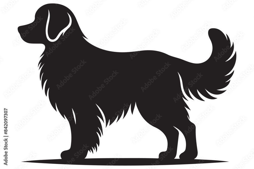 Dog silhouette vector illustration Dog silhouette vector illustration