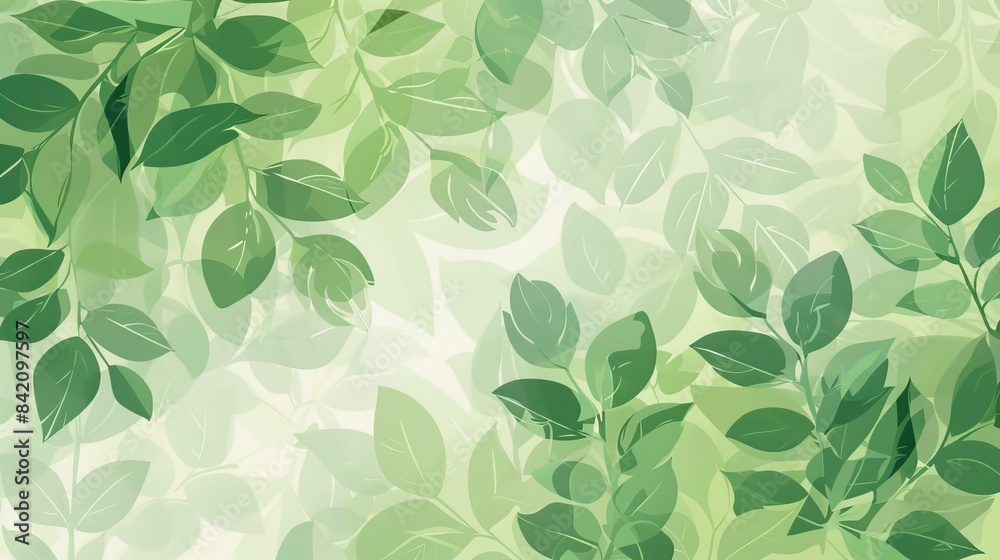 Green Leafy Background, Nature and Eco-Friendly Design