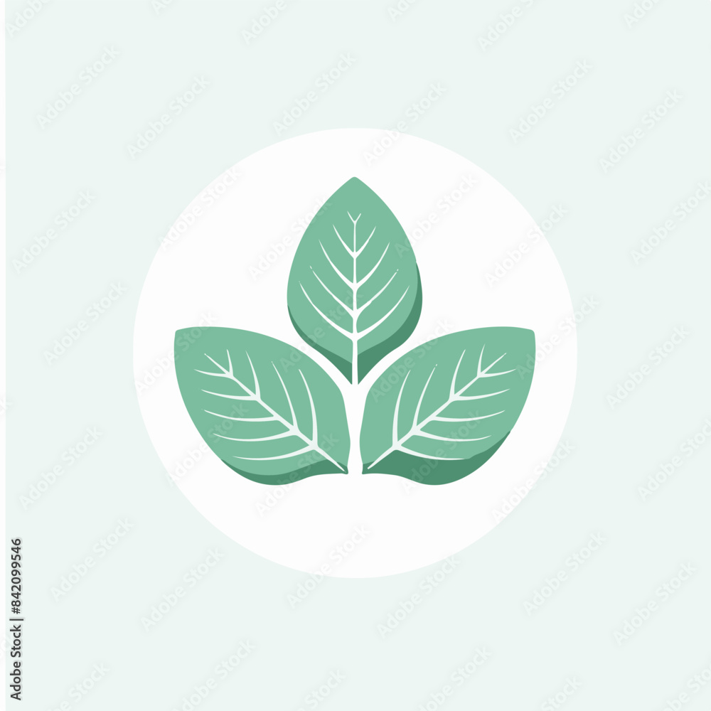 Minimalist Green Leaf Logo Symbolizing Nature and Growth Minimalist Green Leaf Logo Symbolizing Nature and Growth