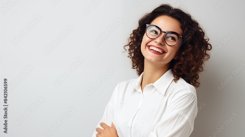 happy professional business woman, advertising job opportunities or good business services happy professional business woman, advertising job opportunities or good business services