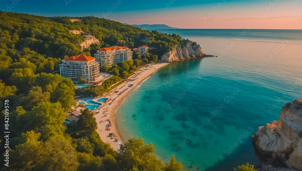 Obraz premium Stunning Albena Bulgaria scene