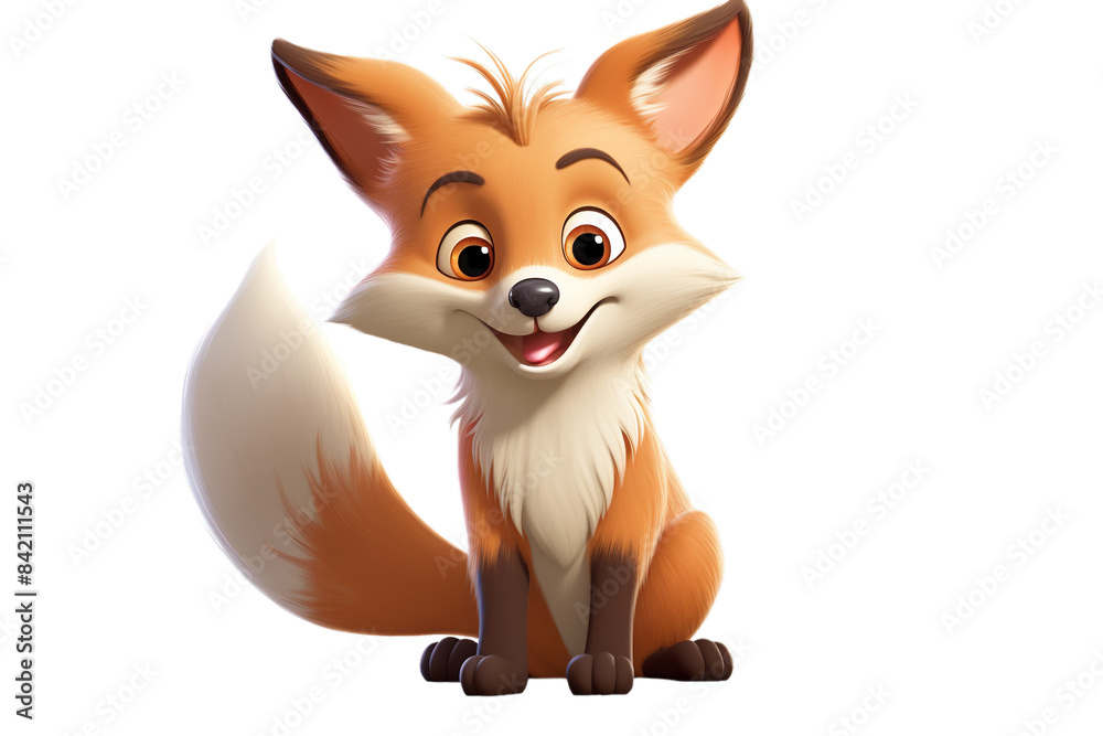 A PNG image portrays a cartoon mammal, specifically a fox A PNG image portrays a cartoon mammal, specifically a fox