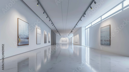 Wallpaper Mural A large, bright, and spacious art gallery with natural light flooding the room. Torontodigital.ca