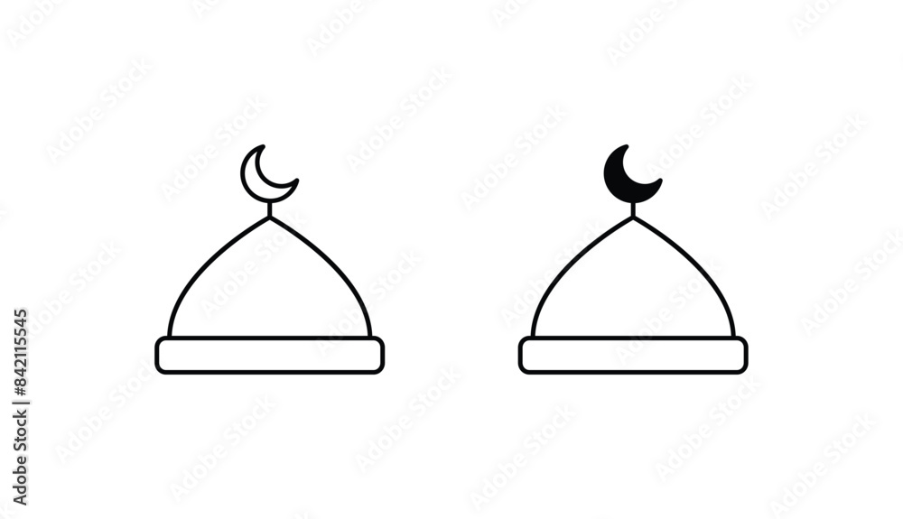 Fototapeta premium Dome icon design with white background stock illustration