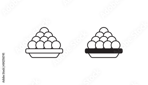 Ladu icon design with white background stock illustration photo