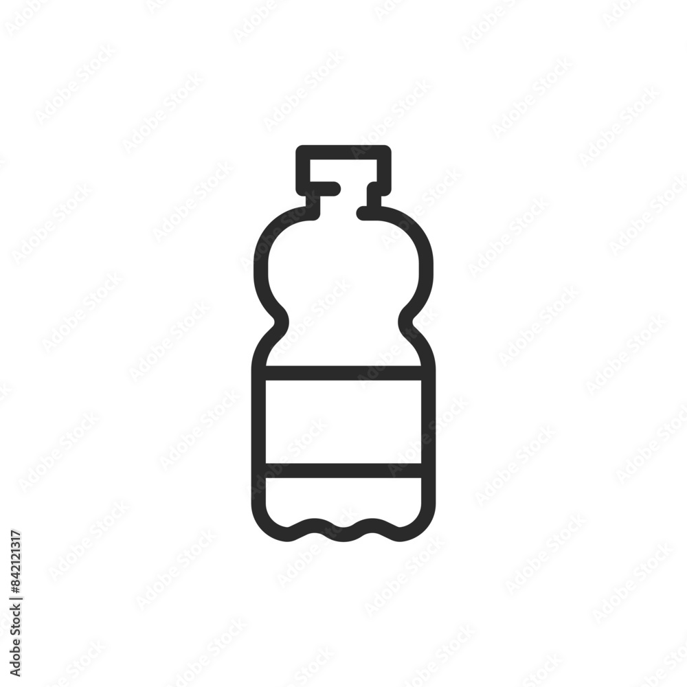 Water bottle, linear style icon. Reusable water bottle, hydration. Editable stroke width. Water bottle, linear style icon. Reusable water bottle, hydration. Editable stroke width.