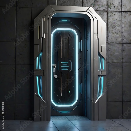 A futuristic modified Door realistic  Ai Generated by Rizwanofficial