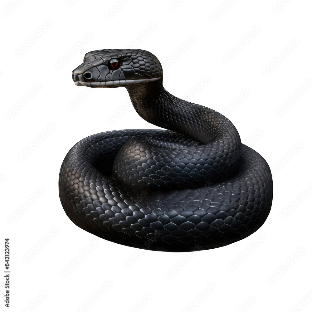 Fototapeta premium realistic hand drawn snake png
