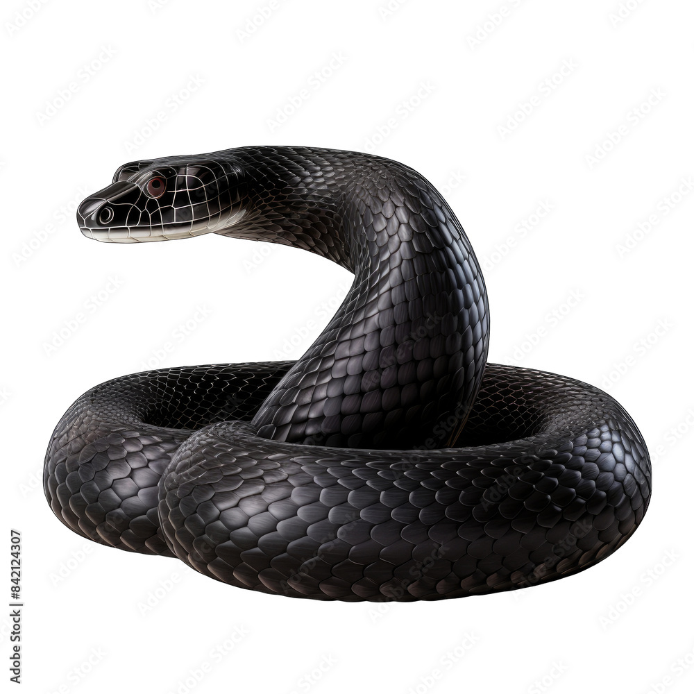 Fototapeta premium realistic hand drawn snake png