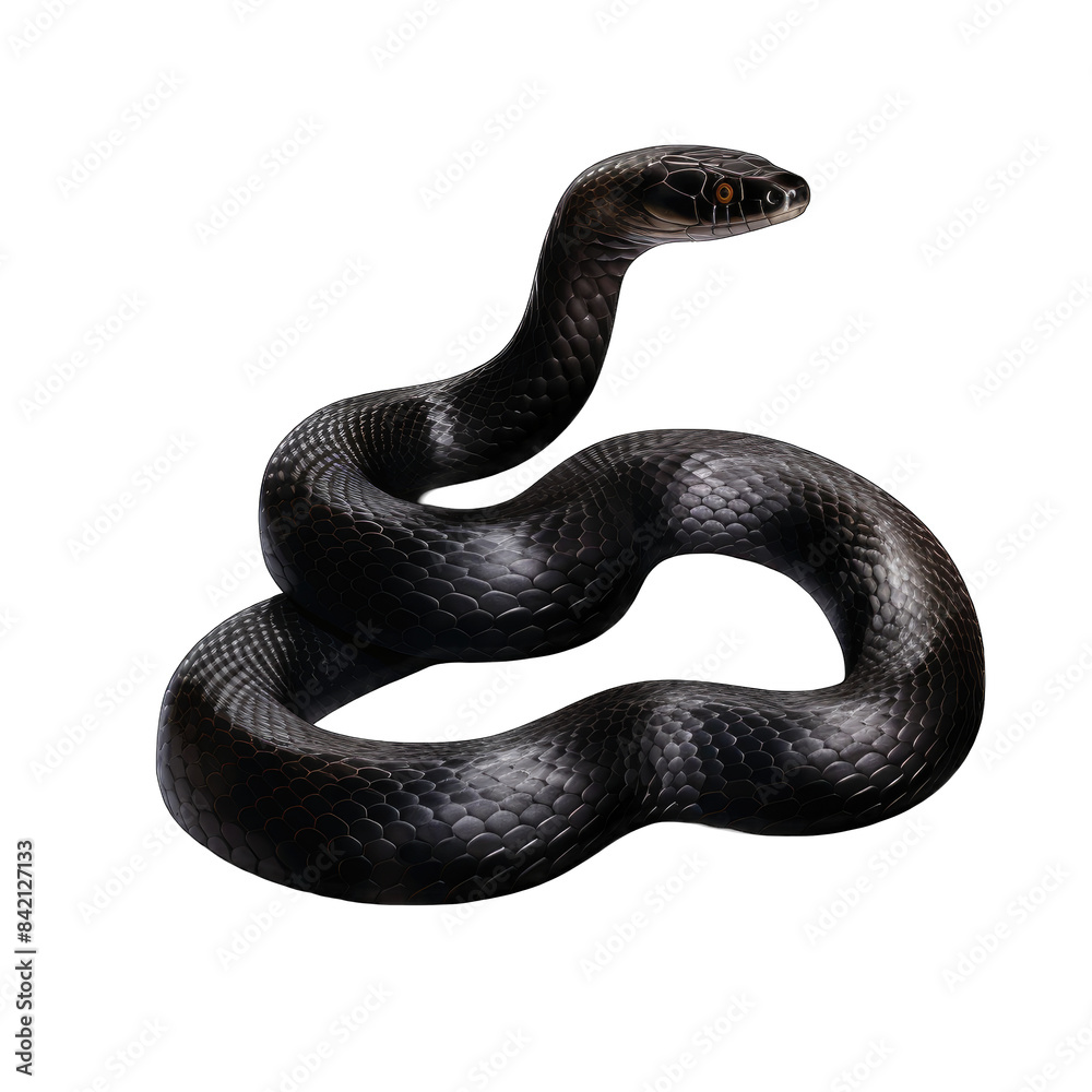 Fototapeta premium realistic hand drawn snake png