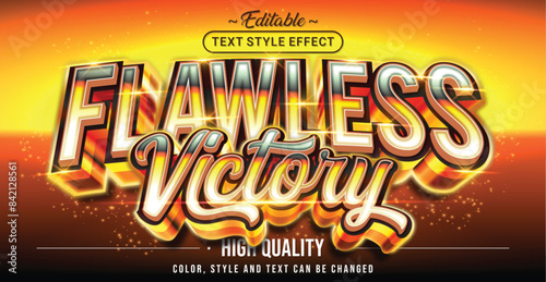 Editable text style effect - Flawless Victory text style theme.