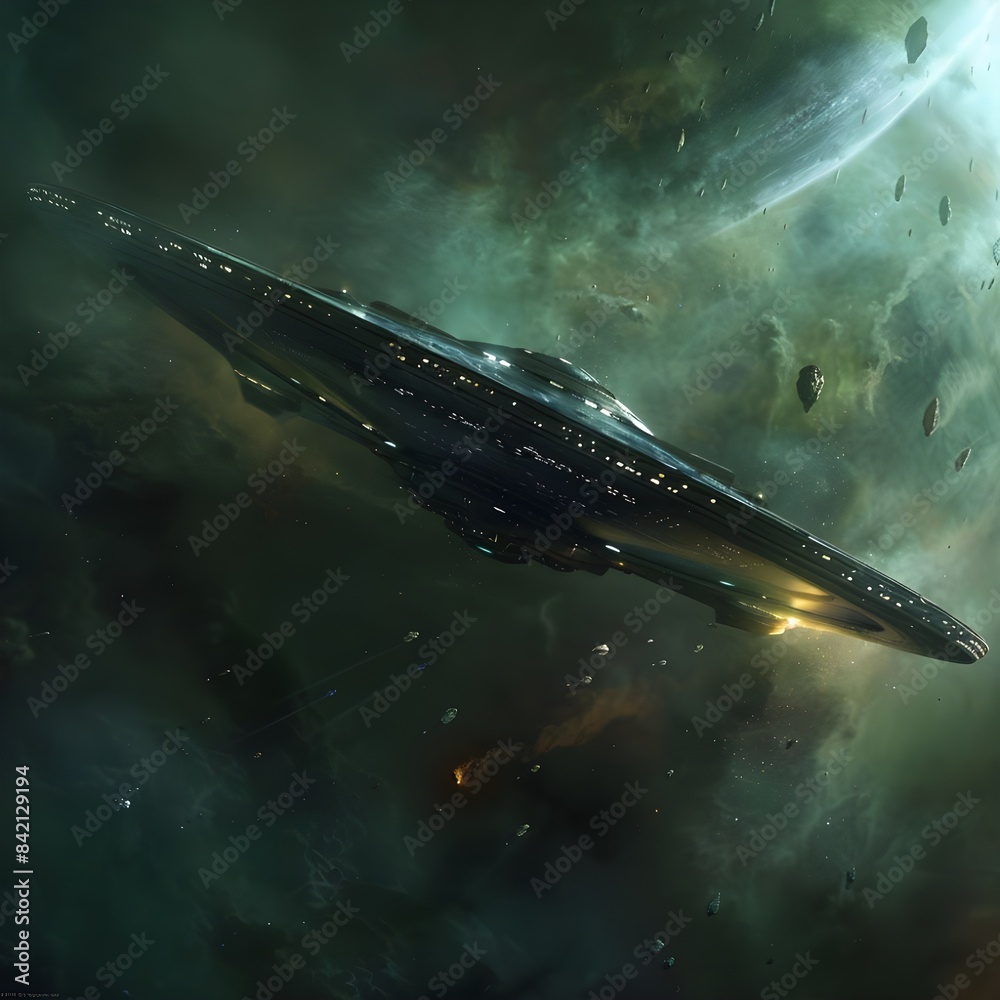 Fototapeta premium Alien Spaceship