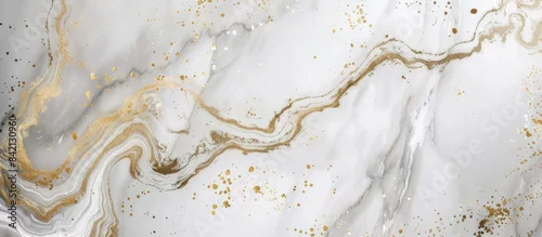 Panel kuchenny z motywem Luxury white gold marble texture background design.
