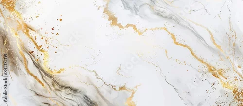 Panel kuchenny z motywem Luxury white gold marble texture background design.