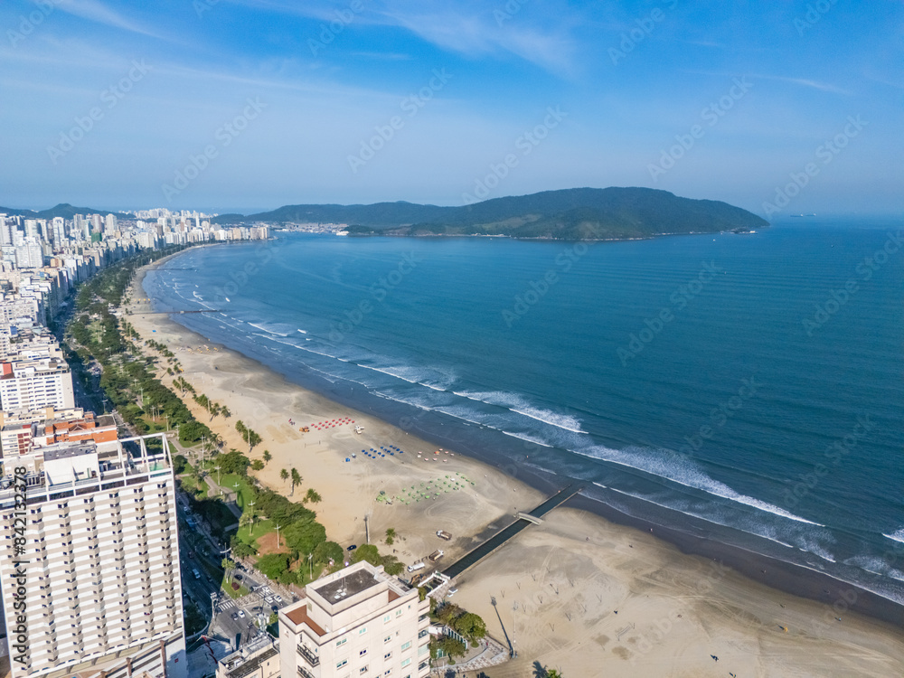 Naklejka premium Praia do Gonzaga - Santos