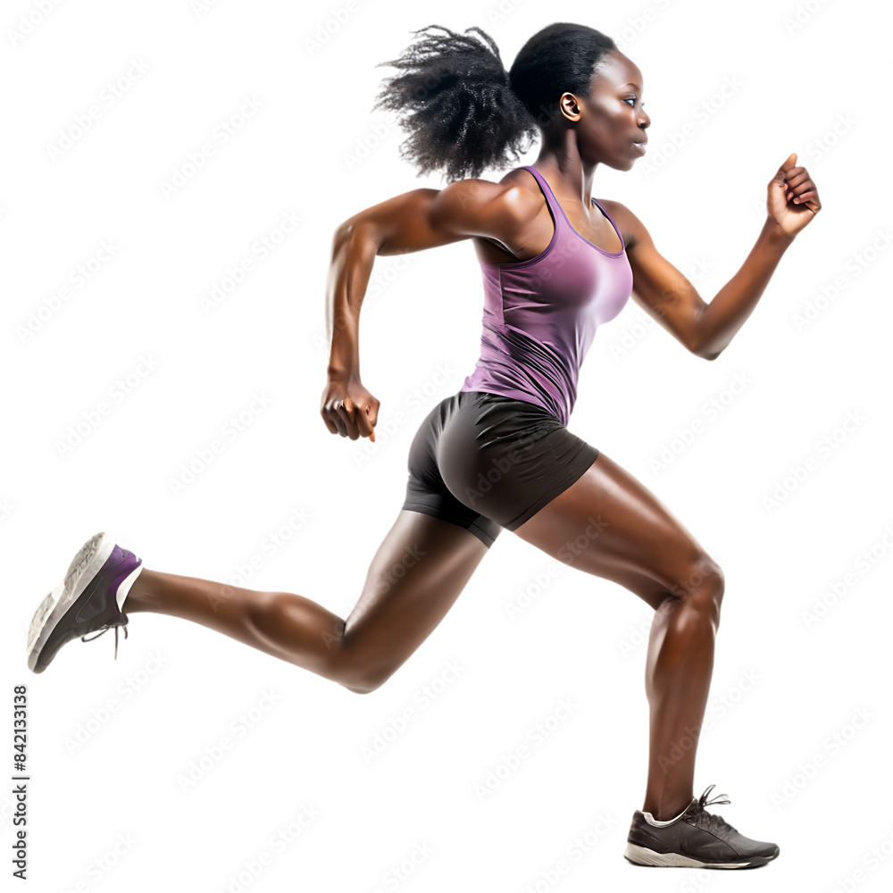 Side view of athlete running Side view of athlete running