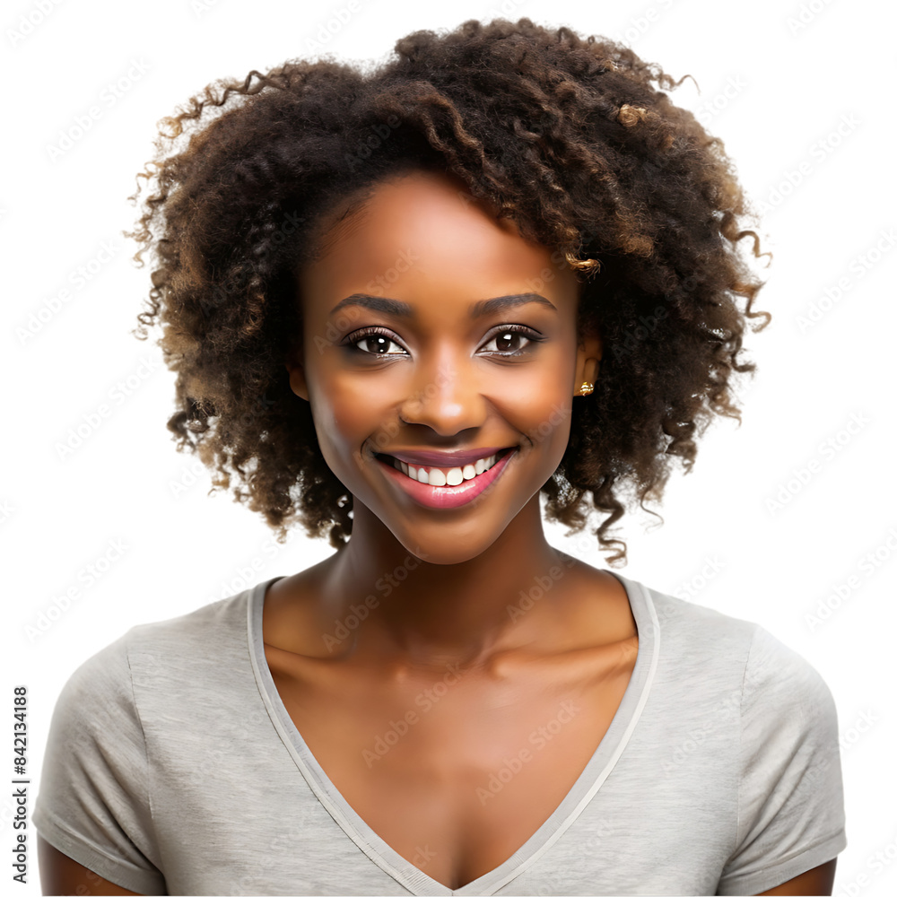 A choclete face black woman smile portrait A choclete face black woman smile portrait