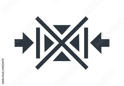  Do not clamp as indicated symbol