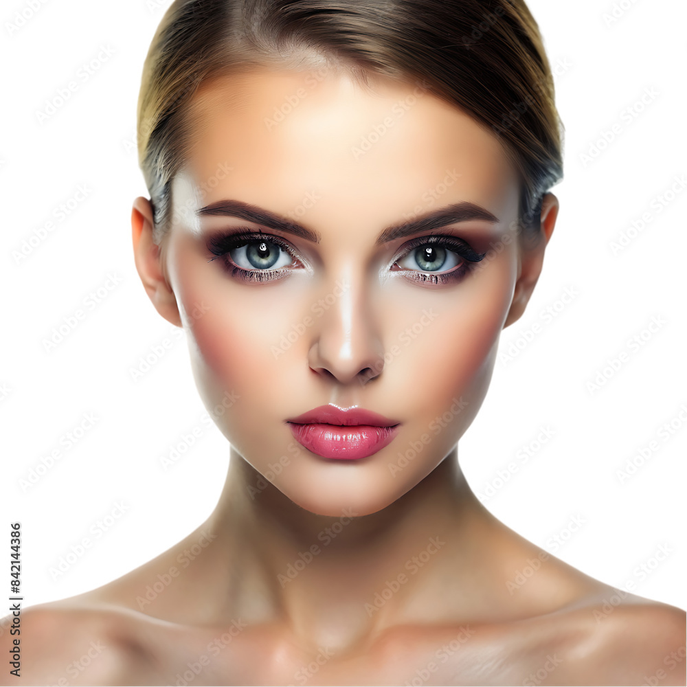 Beautiful brunette with clean face Beautiful brunette with clean face