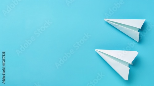 National paper airplane day concept with copy space area for text 