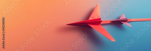 National paper airplane day concept with copy space area for text 