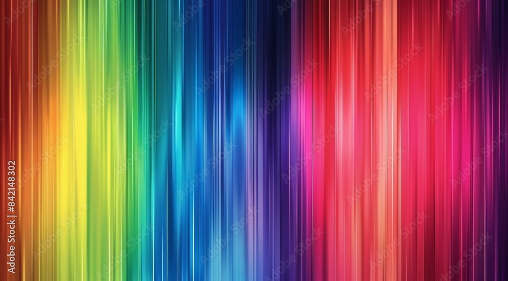 A colorful rainbow stripe with a blue stripe in the middle A colorful rainbow stripe with a blue stripe in the middle