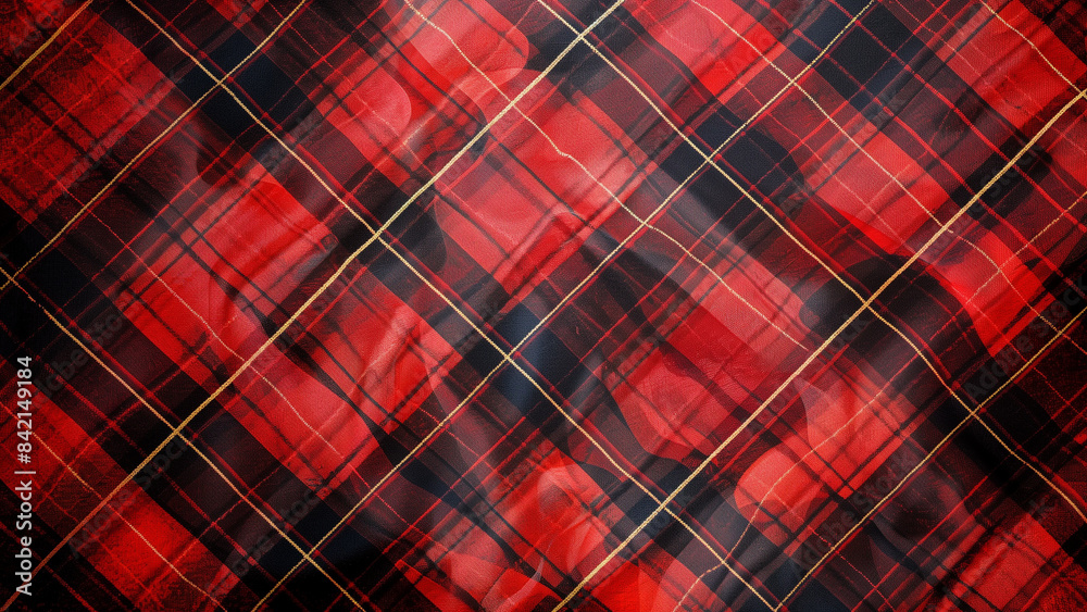 A Detailed Look at a Scottish Tartan Pattern A Detailed Look at a Scottish Tartan Pattern