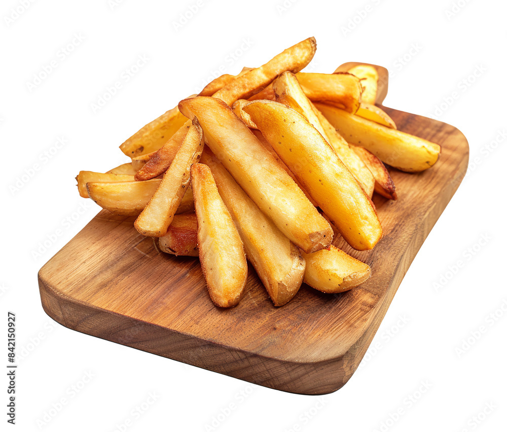 Potato fries isolated on transparent background Potato fries isolated on transparent background