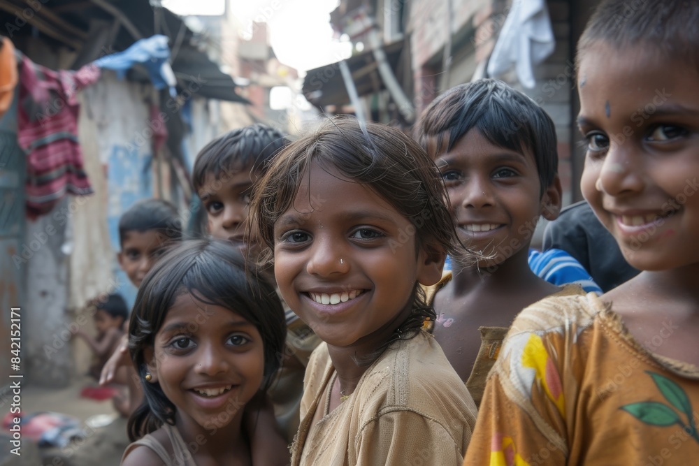 Unidentified group of children