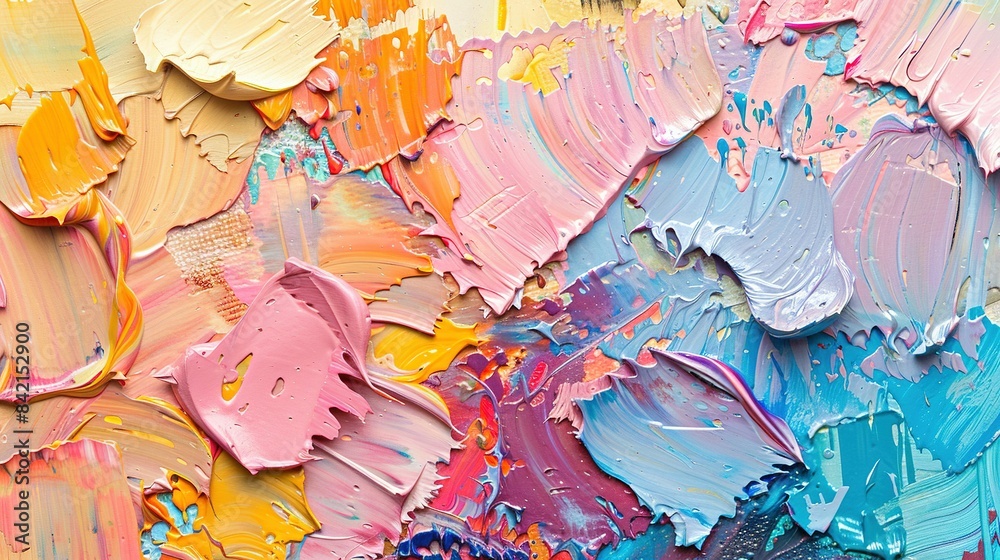 Oil Palette Kaleidoscope: Abstract Macro Masterpiece Oil Palette Kaleidoscope: Abstract Macro Masterpiece