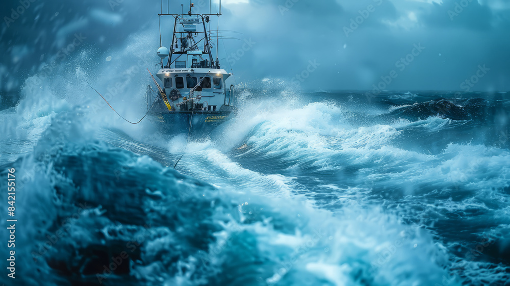 Sea Fishing With Spinning.generative ai Sea Fishing With Spinning.generative ai