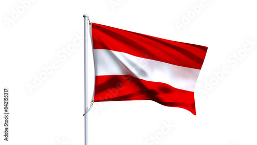 austria flag fluttering in the wind on transparent background, austria wavy realistic flag Free Download austria flag fluttering in the wind on transparent background, austria wavy realistic flag - GFXLoad