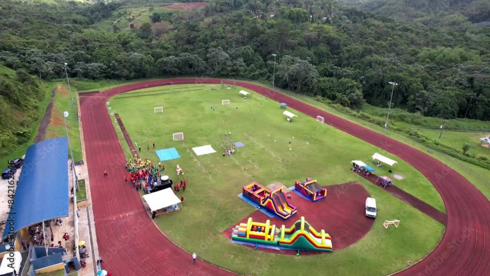 Dia de juegos en un centro deportivo
