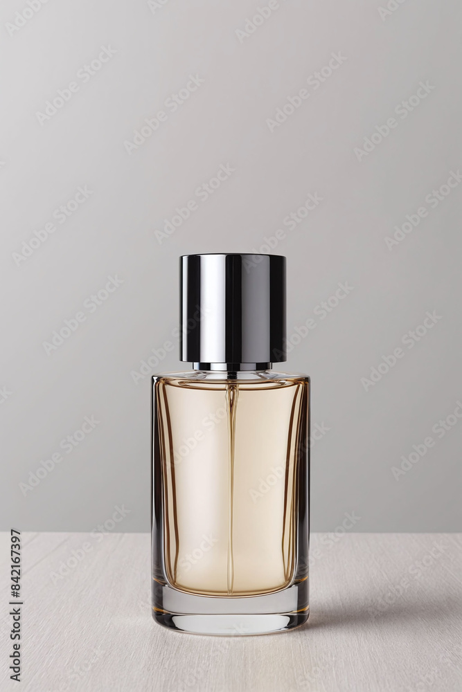 Perfume glass bottle template. For mockup of minimalist perfume fragrance Bottle package with label Perfume glass bottle template. For mockup of minimalist perfume fragrance Bottle package with label