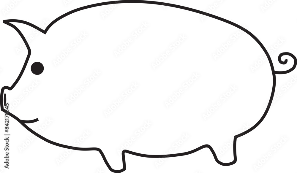 pig icon vector design pig icon vector design