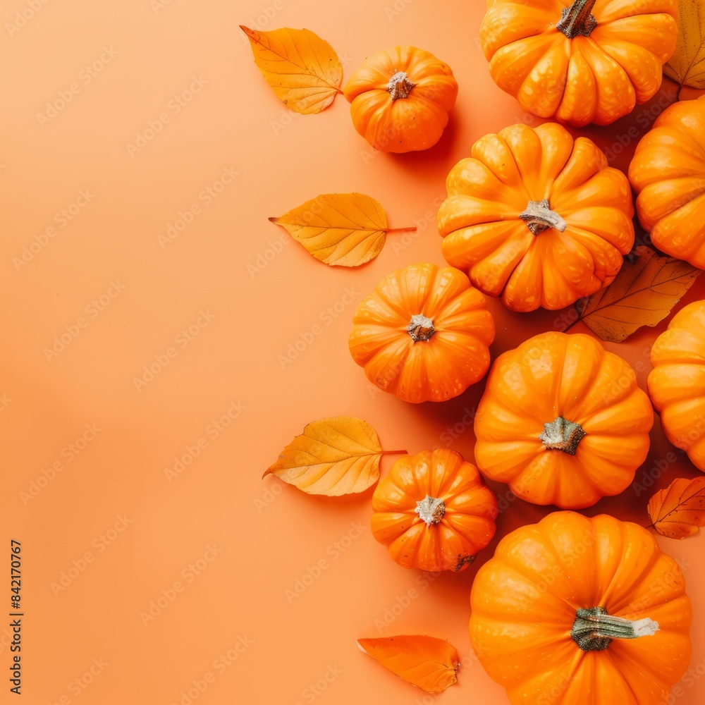 National Pumpkin Day concept, copy space. Halloween National Pumpkin Day concept, copy space. Halloween