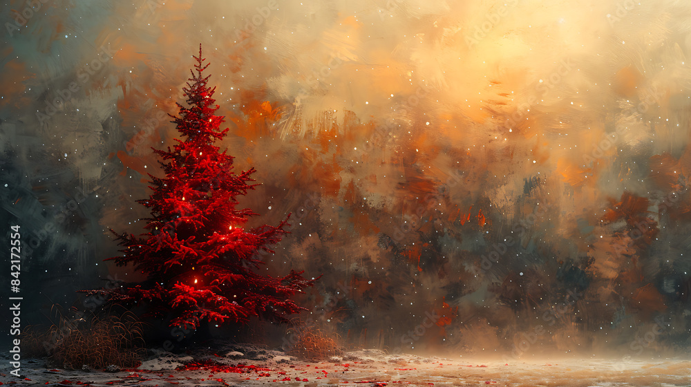 Golden Holiday Cheer: Minimalist Christmas Canvas Golden Holiday Cheer: Minimalist Christmas Canvas