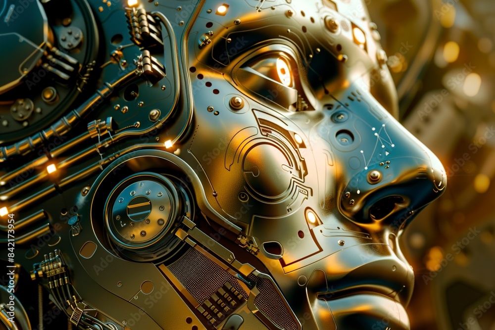 Fototapeta premium A Machine learning concept as modern technology