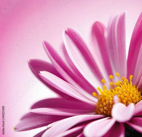 pink daisy flower, nature, macro, purple, plant, beauty, yellow, petals, spring, flora, isolated, flowers, petal, summer, bloom