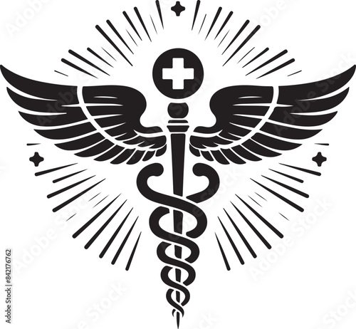 caduceus medical icon