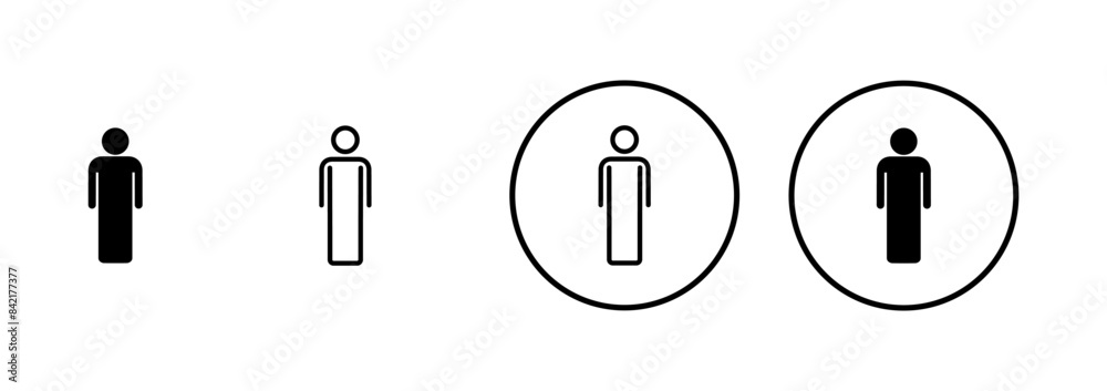 Man icon vector isolated on white background. male icon vector. human symbol Man icon vector isolated on white background. male icon vector. human symbol