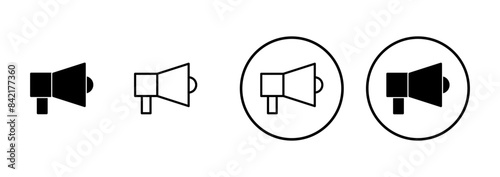 Megaphone icon vector isolated on white background. Loudspeaker icon vector. Volume icon