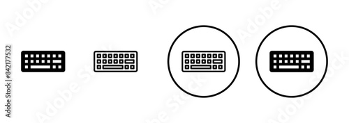 Keyboard icon vector isolated on white background. keyboard vector symbol