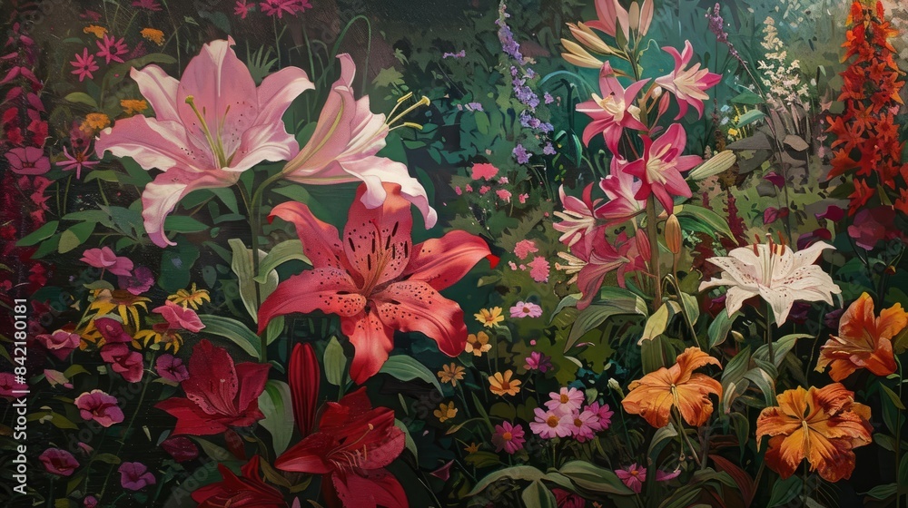 Blooms in the garden