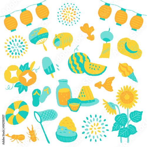 夏のイラストセット