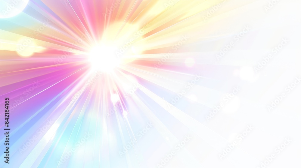 Colorful Radiant Light Burst - Generative AI Colorful Radiant Light Burst - Generative AI