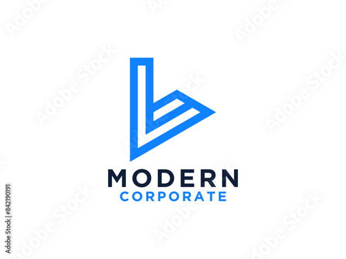 Letter L Monogram logo design.