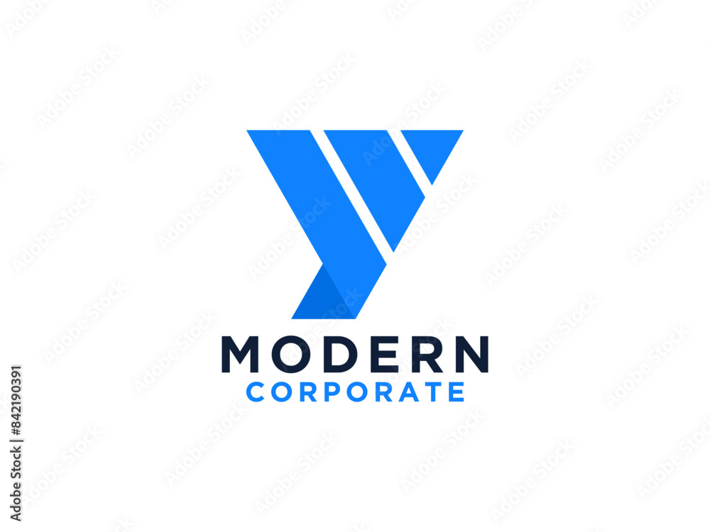 Obraz premium Modern Abstract Letter Y Logo Design.